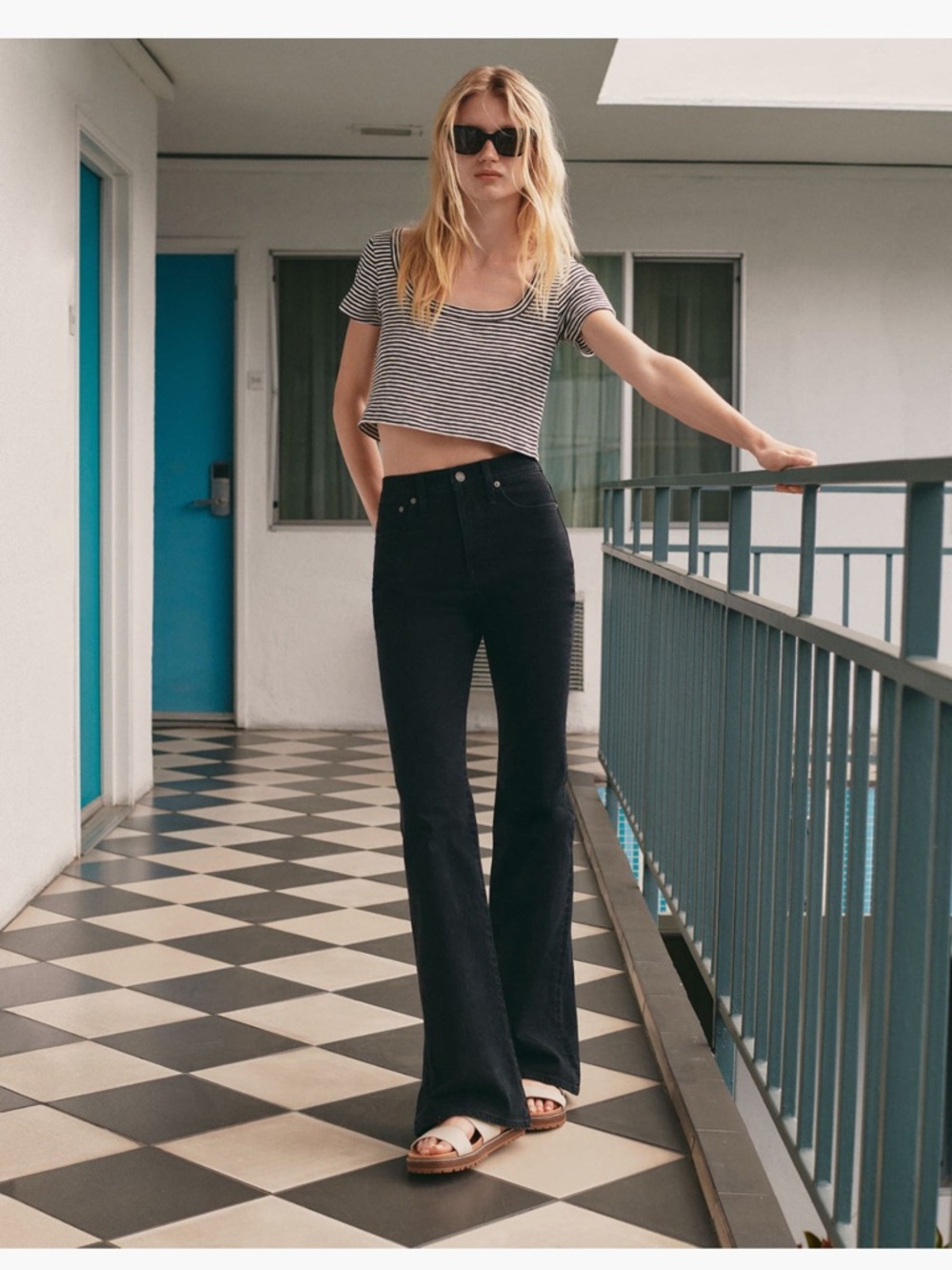 Madewell Black Jeans with Branded Waist Label